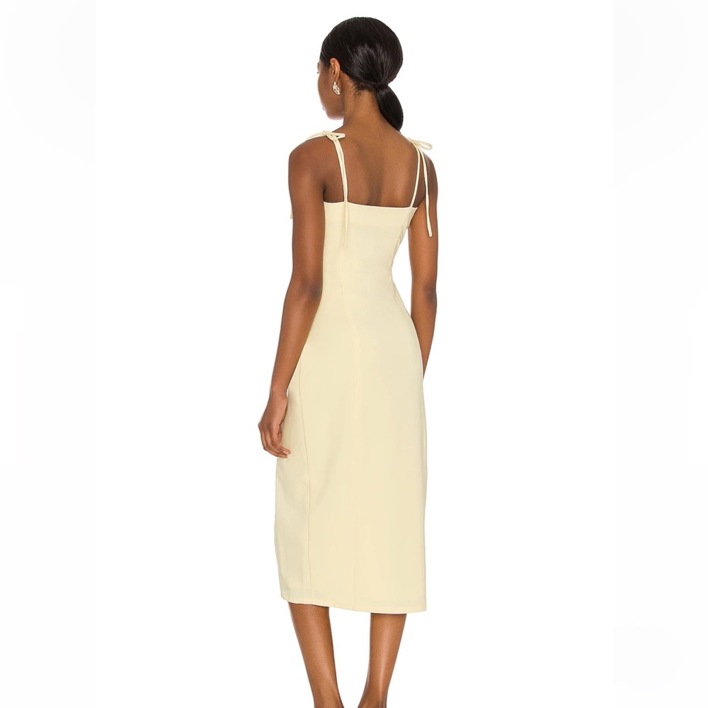 Camila coelho Aaliyah Midi Dress in Butter Yellow - Picture 4 of 12